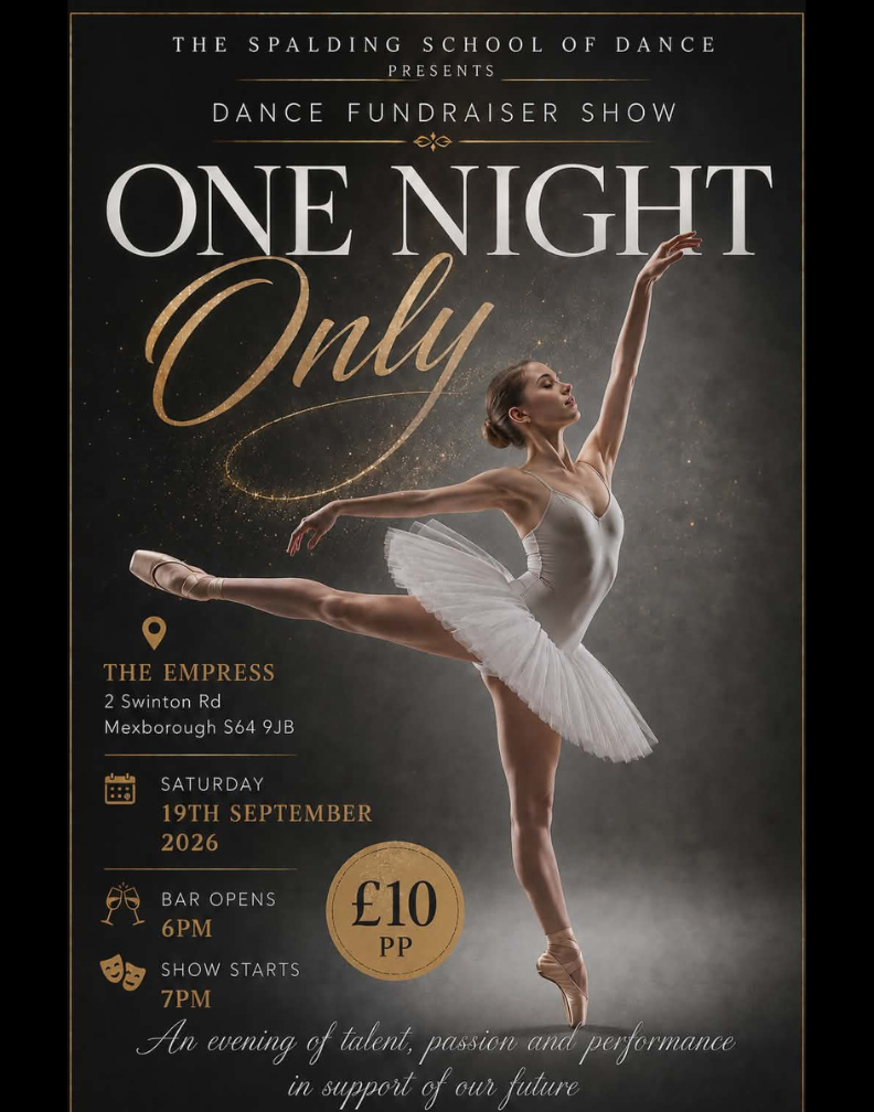 One Night Only - Dance show  Poster